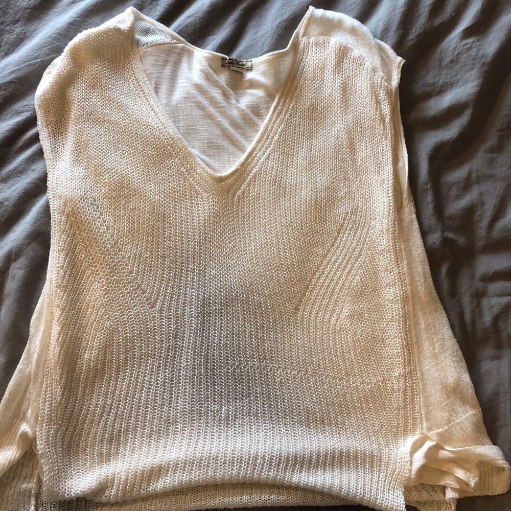 Lucky Brand Sweater Material V Neck